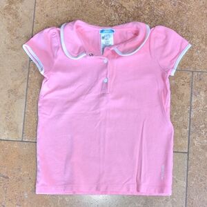 Jacadi girl's polo shirt. Pink. Size 8.